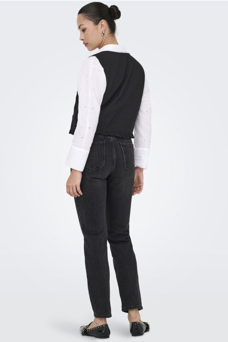 Only onljakiri linen s/l emb vest ptm